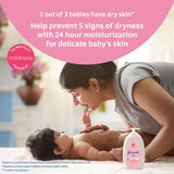 2x Johnson's Baby Lotion Natural Plant Oil B5 Hydration Newborn Moisture 500ml