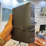 Genuine Leather Journal 7 x 5 Inch Rustic Vintage Bound Deckle Edge Notebook
