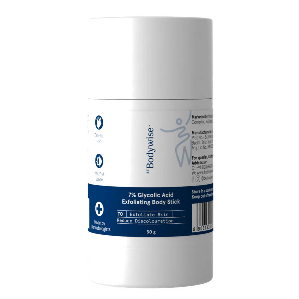BeBodywise 7% Glycolic Acid Exfoliating Body Stick - 30 gm