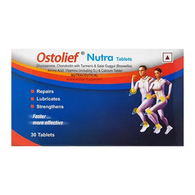 Charak Ostolief Nutra Tablets for Joint Care (30 Tabs)