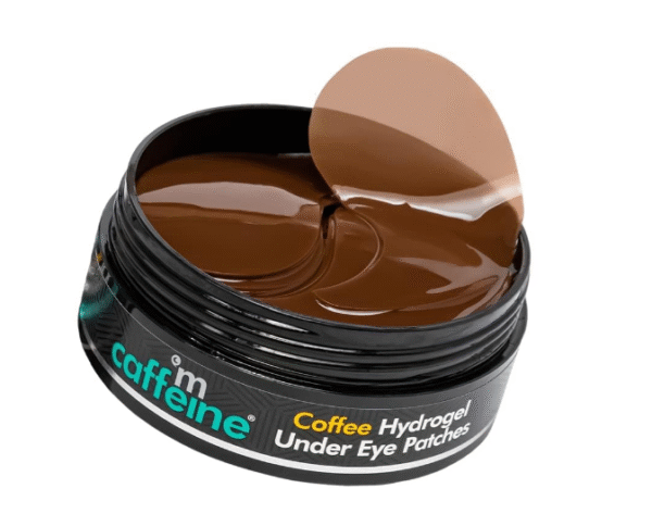 Mcaffeine Coffee Hydrogel Under Eye Patches For Dark Circles & Puffiness Reduction | Caffeine & Hyaluronic Acid | Cooling Eye Patches With Moisture-Lock Technique For 2X Hydration - 30 Pairs | 90G