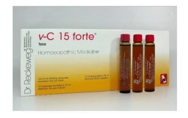 Dr.Reckeweg Homoeopathy Dr. Reckeweg 2 X Dr.Reckeweg V-C 15 Forte Tonic - 12 X 10Ml Drinking Ampoules