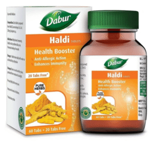 Dabur Haldi Tablets – 60 + 20 Free | Natural Immunity Booster